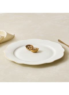 Buy Ivory Dinner Plate 27 x 2 x 27 cm in UAE