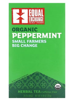 Buy Organic Peppermint Tea Caffeine Free 20 Tea Bags 0.99 oz (28 g) in UAE