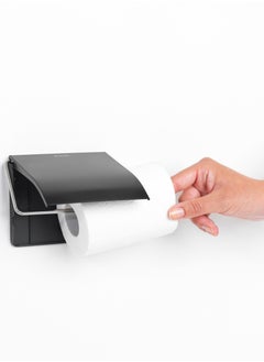 اشتري BRABANTIA ReNew Toilet Roll Holder - Matt Black في الامارات