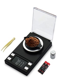 اشتري SYOSI Multi-functional Precision Scale, Precision Mini Milligram Scale for Powder Medicine Jewelry Gem Lab with Weights LCD Display Powder Scoop (50g/0.001g) في الامارات