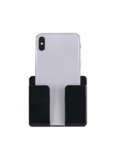 Buy Wall Mount Phone Holder Adhesive Type Multipurpose Phone Charger Stand for Bedroom Living Room BathroomBlack in Saudi Arabia