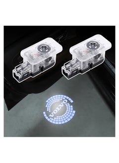 اشتري Car Door LED LOGO Light for Volvo, Logo Projector  Logo LED Puddle Lights Vehicle Door Light Projector Car Entry Lighting Accessory Door Light Accessory for Volvo XC90 XC60 XC40 S90 S60 V90 V60 في السعودية