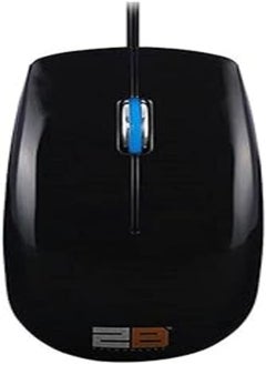 اشتري 2B (MO16L) Optical wired mouse Piano finishing - Black/Blue في مصر