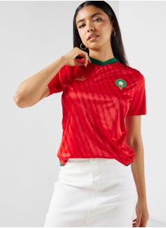 Buy Morocco World Cup Home Jersey Female t-shirt in UAE