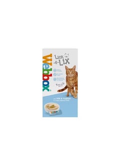 اشتري Webbox Cat Delight Lick-e-Lix Milk And Yoghurt Cream 10g Pack of 7 في الامارات