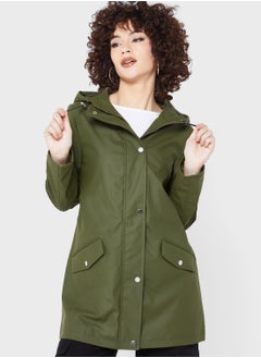 Buy Pocket Detail Button Down Jacket in Saudi Arabia