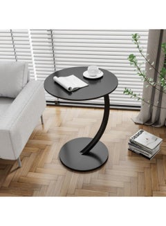 Buy End Table Side Table for Sofa Round Couch Table Small TV Tray Table for Living Room Bedroom 40 * 62cm in UAE