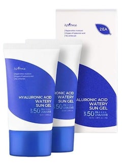 Buy Hyaluronic Acid Watery Sun Gel SPF50+ PA++++ 50ml x 2 (Pack of 2) in UAE