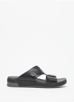 اشتري Textured Slip-On Arabic Sandals في الامارات