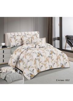 Buy Horse Comforter Set With Soft Silky Fabric Two Sides Floral Print 4 Pieces Single Size in Saudi Arabia