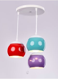 اشتري Modern bowling Multicolored Chandelier from nagafa shop 3 lamps MMC550 في مصر