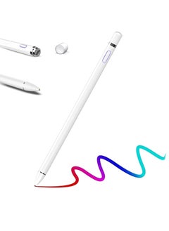 Buy Stylus Pen,Stylus Pen Compatible with Apple Pencil Universal Stylus Pen Rechargeable Apple Pen with 1.5mm Fine Tip,Compatible with AL Tablets,iPhones(work for IOS,Android),Two data cables in UAE