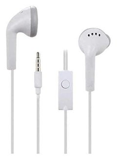 Buy Wired In-Ear Earphones With Microphone For Samsung Galaxy S2/S3/S4/S5/Note 2/3/4 White in Saudi Arabia