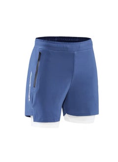 اشتري Fashionable Men's Double-Layer Quick Drying Beach Swimming Shorts في الامارات