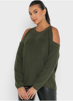 اشتري Sweater With Cold Shoulder في السعودية