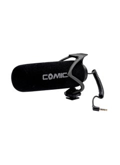 اشتري COMICA CVM-V30 LITE Microphone with Super-cardioid Polar Pattern Cold-shoe Design Condenser MIC for Smartphone Camera Black في السعودية