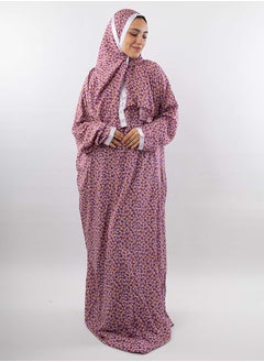 اشتري Printed Viscose Isdal Purple & Mustard For Women في مصر