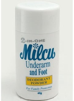 Buy Milcu Underarm & Foot Deodorant Powder 40g in UAE
