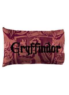 Buy Harry Potter House Of Gryffindor Reversible Pillowcase Standard Maroon in UAE