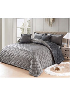 Buy Winter comforter set, double-faced, velvet face and soft fur face, size 160 * 210 cm in Saudi Arabia