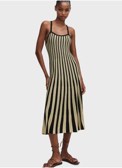 اشتري Strappy Striped Dress في الامارات