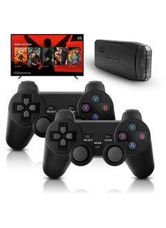 اشتري M8 Retro Game Console, Built-in 10000+ Games, Wireless 4K HDMI Plug and Play Video Game Stick, 2 Wireless Gamepads في الامارات