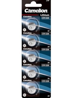 Buy Camelion CR1220 3 V Lithium-Ion Button Cell Battery 5 Pack x5 in Egypt