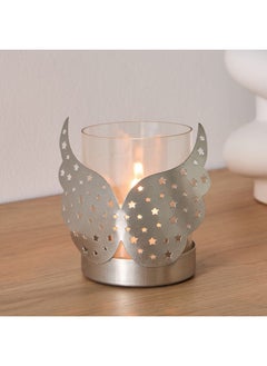 Buy Calot Metal Angel Votive with Glass 14 x 8 x 11 cm in Saudi Arabia