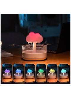 Buy Cloud and Rain Air Humidifier Rechargable Essential Oil Diffuser for Sleeping Relaxing and Home Decoration in Saudi Arabia