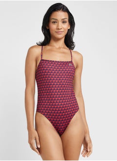 اشتري High Leg Printed Swimsuit في الامارات