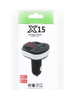 Buy MP3 Player Bluetooth X15 Car Support Connectivity FM Transmitter and Speaker with USB Charging in Egypt