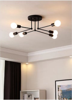 اشتري Semi Flush Mount Ceiling Lamp for Bedroom Living Room Kitchen (Bulbs NOT Included) في الامارات