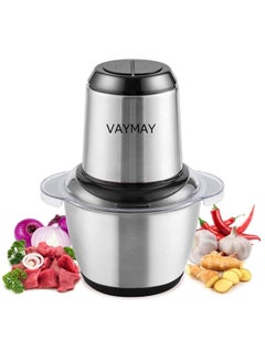 Buy VAYMAY 700W Stainless Steel Electric Meat Grinders Chopper with Bowl for Kitchen Mini Food Chopper/Vegetable Chopper/Onion Garlic Slicer Dicer, Fruit and Nuts Blender in UAE