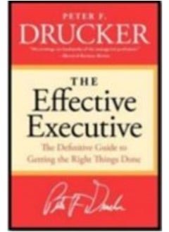 Buy The Effective Executive by Peter F Drucker - Paperback in UAE