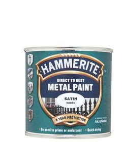 Buy Hammerite 5092881 Metal Paint: Satin White 250ml in UAE