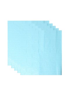 Buy 5-Piece 3D Brick Wall Stickers Waterproof Wallpaper Decor Foam for Kids Living Room DIY Background in UAE