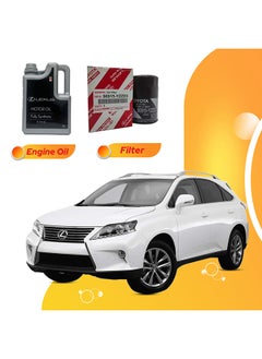 Buy Rx350 6 Liters 5W40 Lexus Oil And Original Filter in UAE