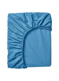 Buy Fitted Sheet For Day Bed Blue 80X200 Cm in Saudi Arabia