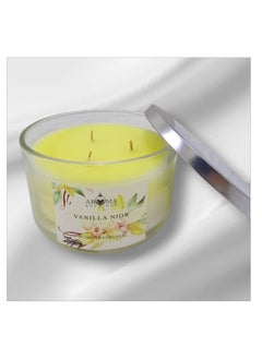 Buy Luxury Large 3 Wick Scented Candle In A Luxurious Glass Jar With A Citrus Floral Scent in Saudi Arabia