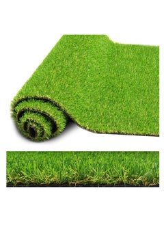 Buy ECVV 26mm Artificial Grass Carpet Green, Artificial Grass Turf For Home Outdoor Front, Garden Decoration, Play Ground, Pool Area, Backyard, Patio, Balcony, |200cm*100cm| in UAE