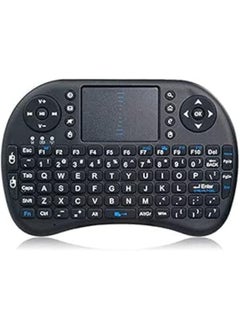 اشتري 2.4G mini i8 Wireless Keyboard with Touchpad for PC Pad Google Andriod TV Box- Black في مصر