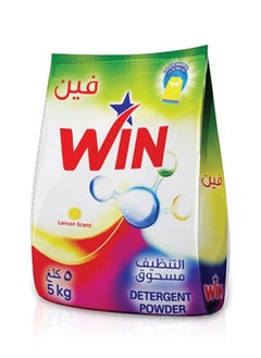 Buy Superior Detergent Washing Powder for White and Coloured Clothes - Lemon Scent 5KG in UAE