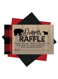 Buy 25 Baby Shower Diaper Raffle Tickets For Baby Shower Boy Lumberjack Baby Shower Games For Boys Diaper Raffle Cards Baby Raffle Tickets Baby Shower Invitation Inserts Baby Shower Ideas in UAE
