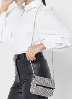 Buy Gliters Crystal Mini Clutch Bag in UAE