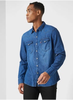 Buy Denim Washed Shirt in UAE