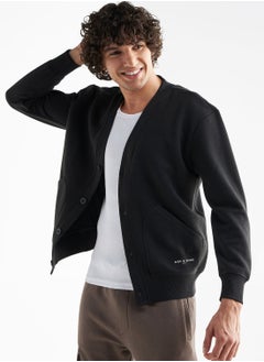 اشتري Textured Button Through Jacket في الامارات