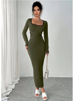 Missord 2020 Women Sexy High Neck Long Sleeve Hollow Out Dresses Female  Sequin Dress Maxi Elegant Dress FT19517(# ) price in Egypt | Jumia Egypt
