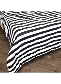 اشتري Malta 3-Pieces Striped Printed Cotton King Comforter Set 240 x 220 cm في الامارات