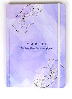 Buy Marble Printed Notebook A5 Size (Purple) in Egypt