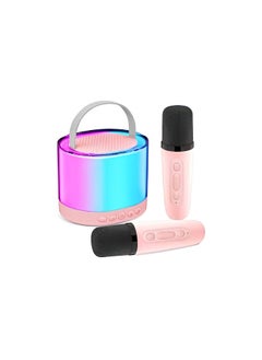 اشتري Music speaker (BDT K55) - wireless Bluetooth connection - equipped with microphone - colorful lighting (Pink) في مصر